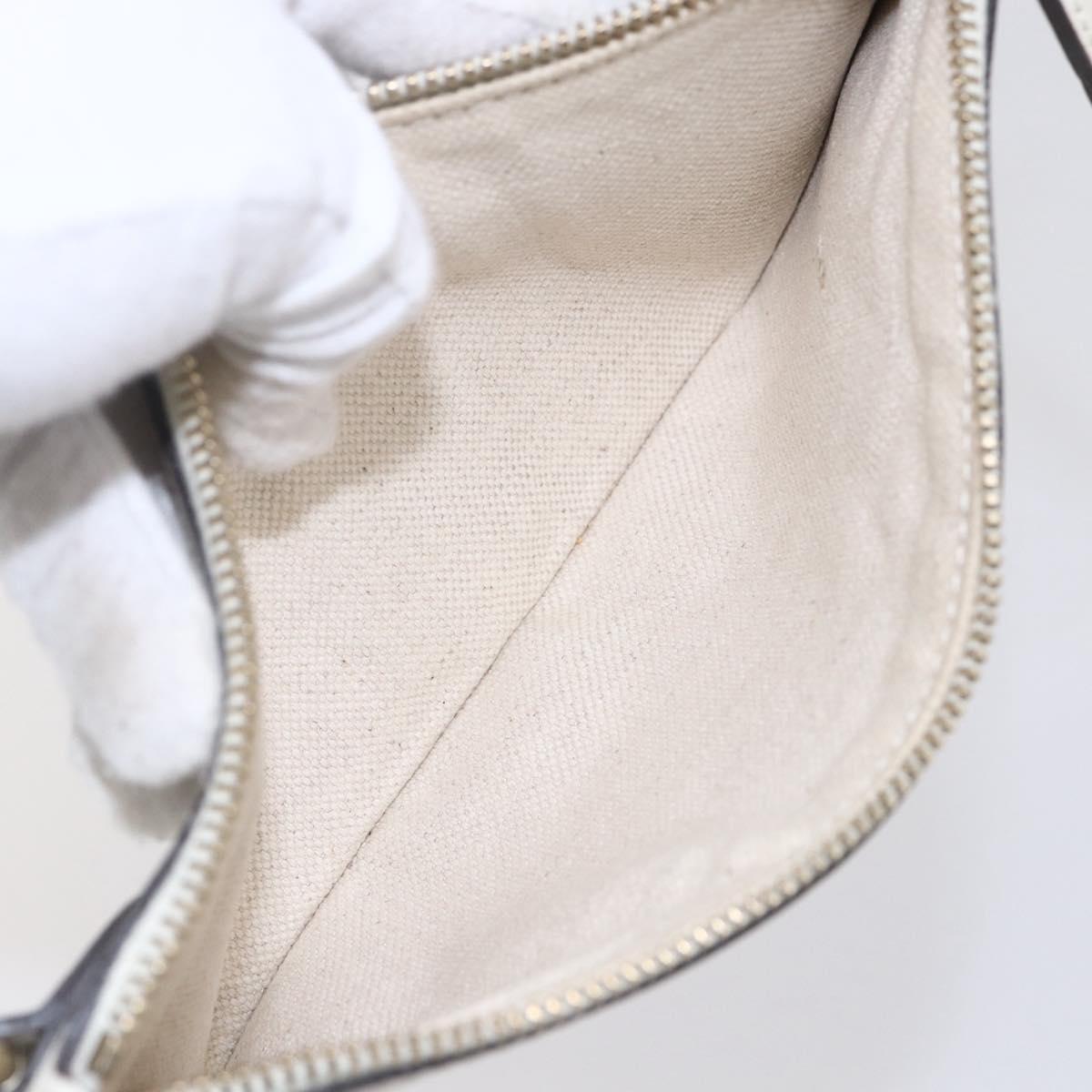 GUCCI Gucci Craft Hand Bag Canvas Beige Gold 269878 Auth 154666