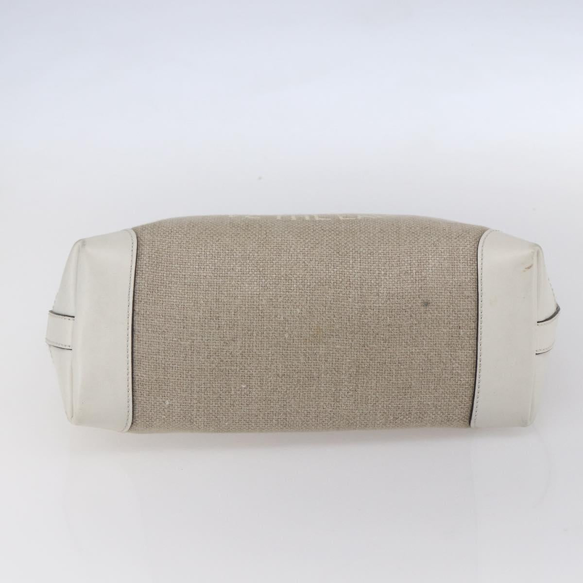 GUCCI Gucci Craft Hand Bag Canvas Beige Gold 269878 Auth 154666