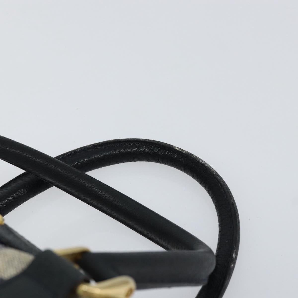 GUCCI GG Supreme Sherry Line Boston Bag PVC Navy Gold 378 012 3841 Auth 154670