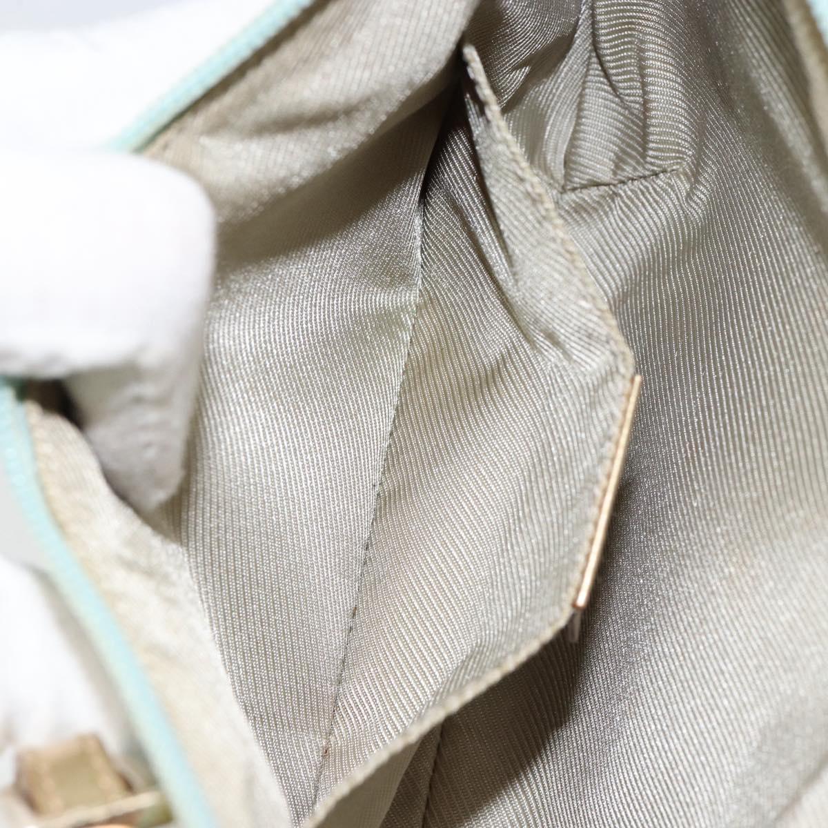 GUCCI GG Canvas Shoulder Bag Outlet Light Blue Gold 005 0813 Auth 154672