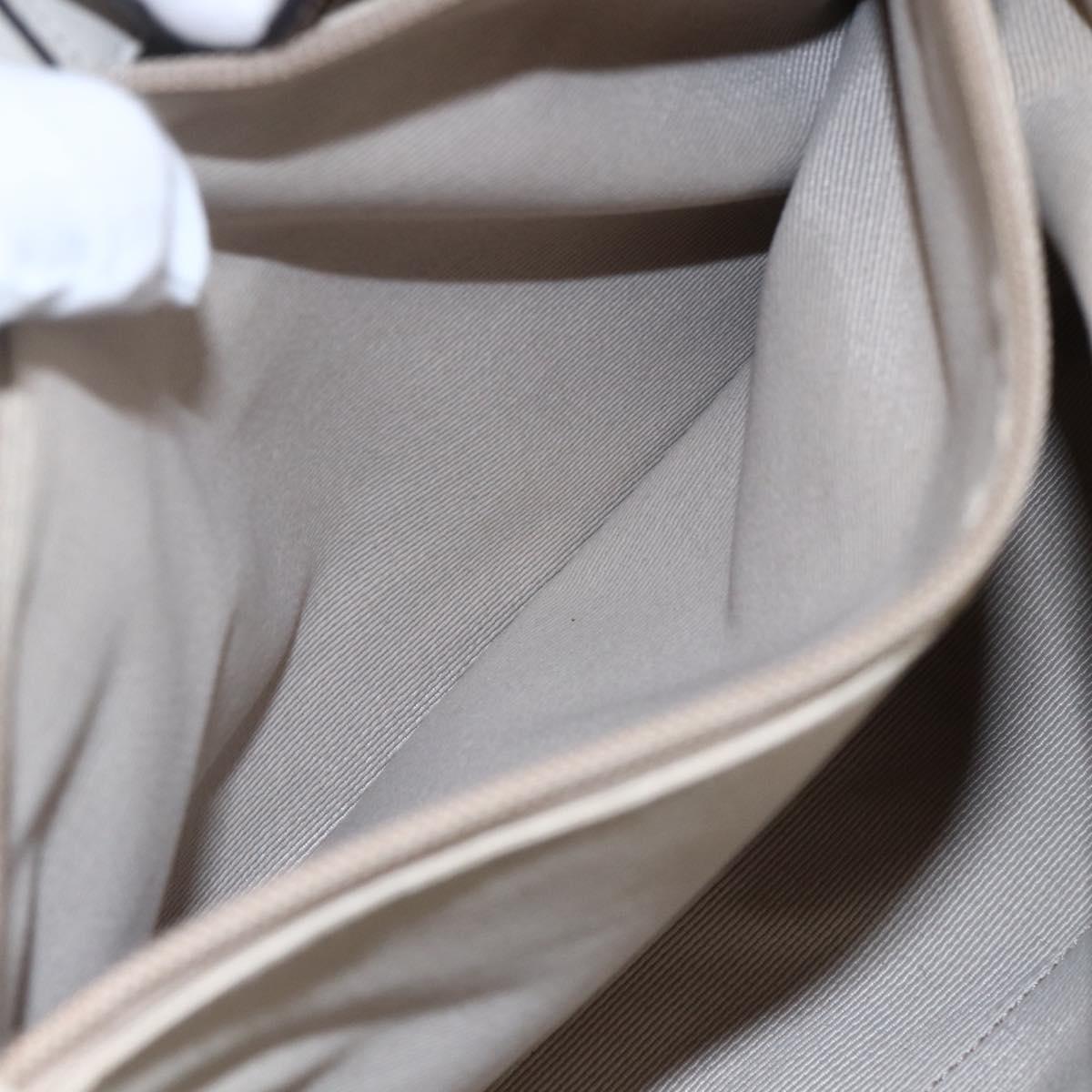 Salvatore Ferragamo Vala Hand Bag Leather Ivory Auth 154681