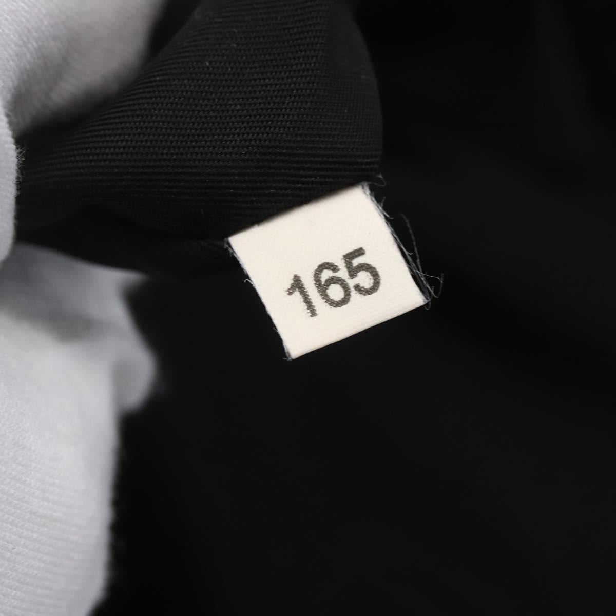 PRADA Tote Bag Nylon Black Gold Auth 154695