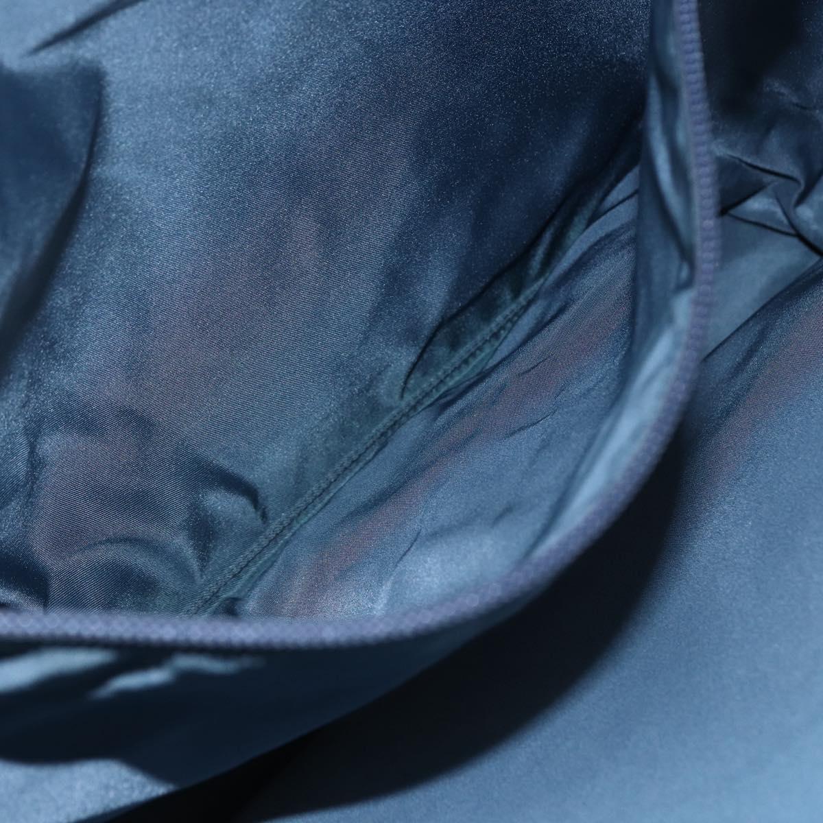 PRADA Shoulder Bag Nylon Light Blue Silver Auth 154696