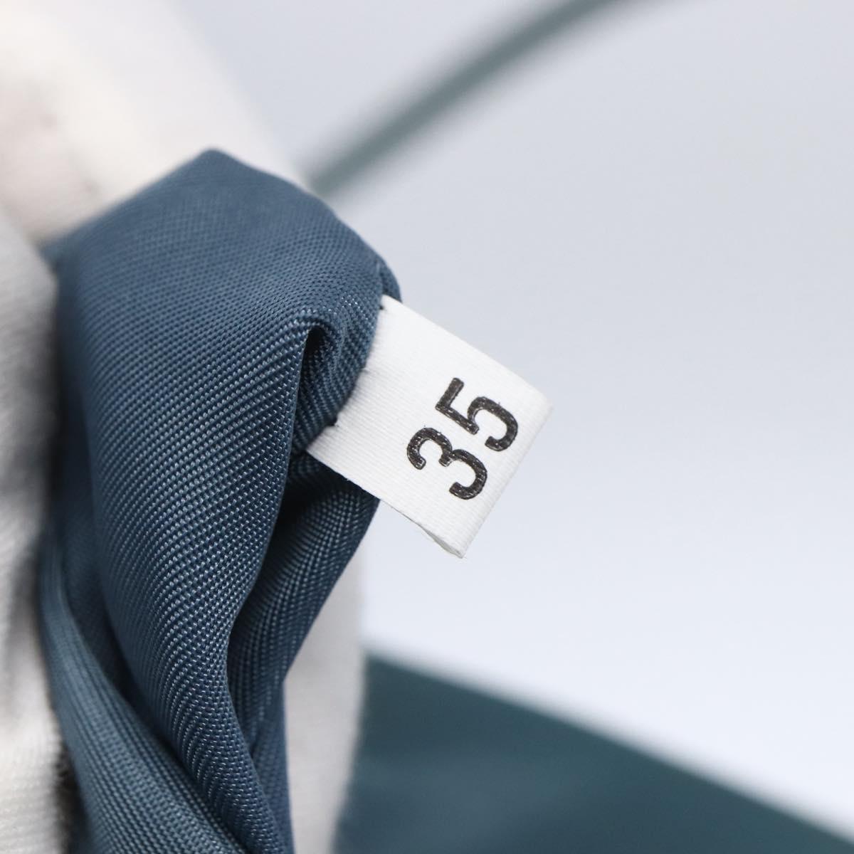 PRADA Shoulder Bag Nylon Light Blue Silver Auth 154696