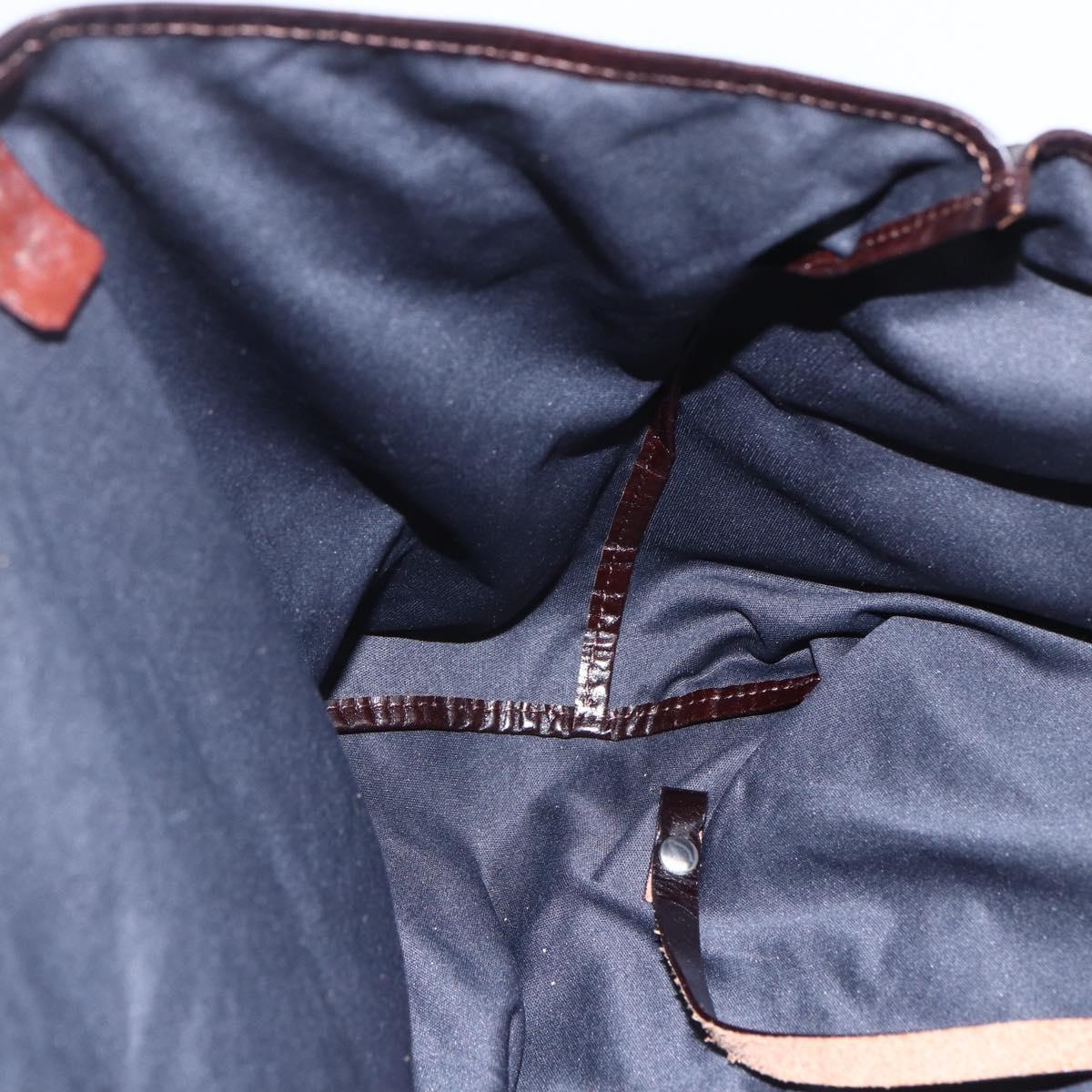 FENDI Zucca Canvas Tote Bag Black Brown Auth 154742