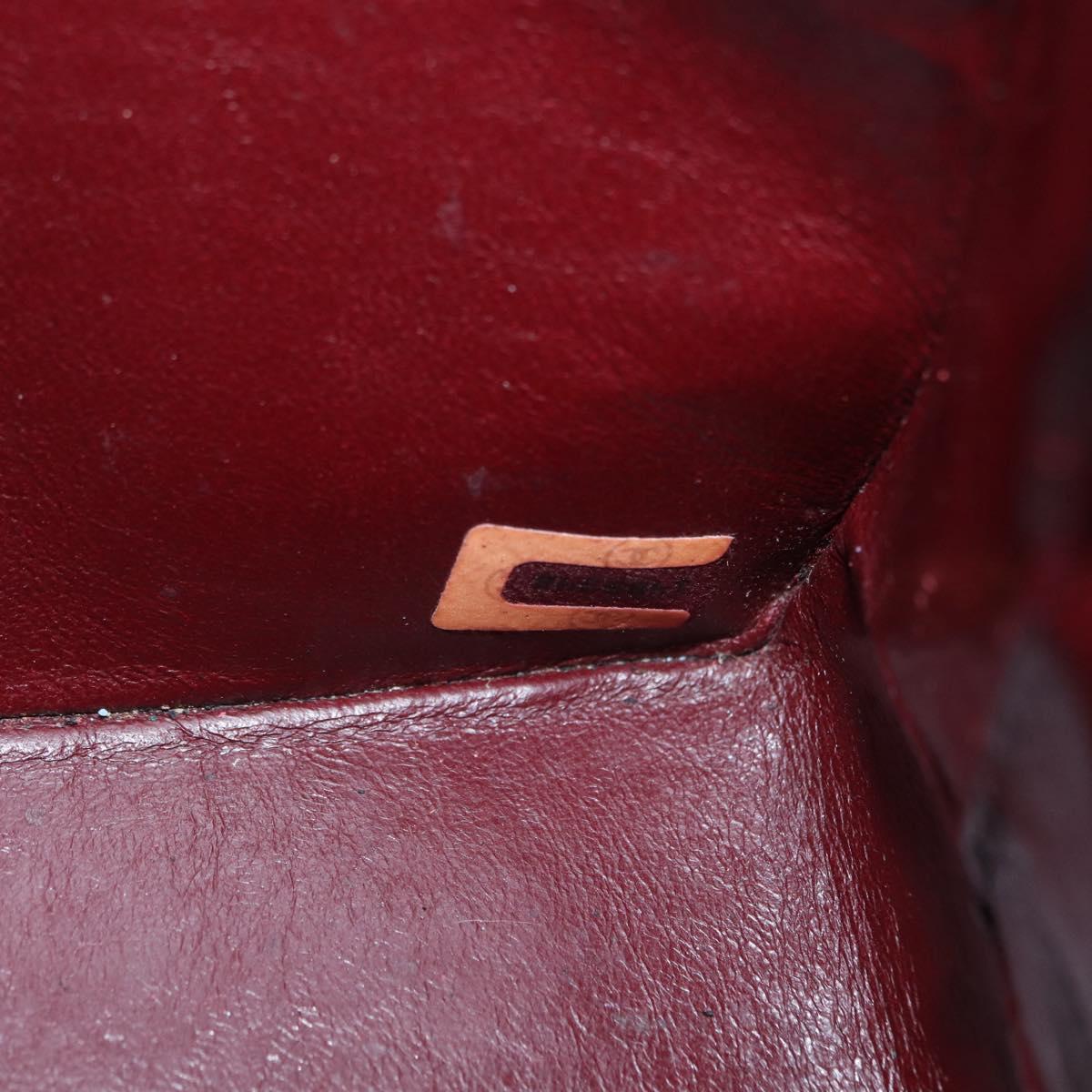 CHANEL Matelasse Chain Shoulder Bag Patent leather Black Gold CC Auth 154765