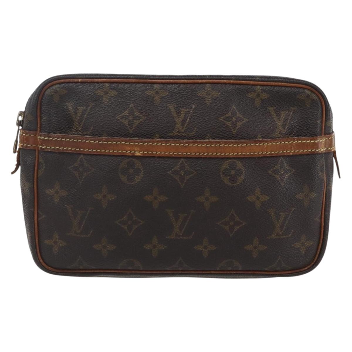 LOUIS VUITTON Monogram Compiegne 23 Clutch Bag M51847 LV Auth 154777