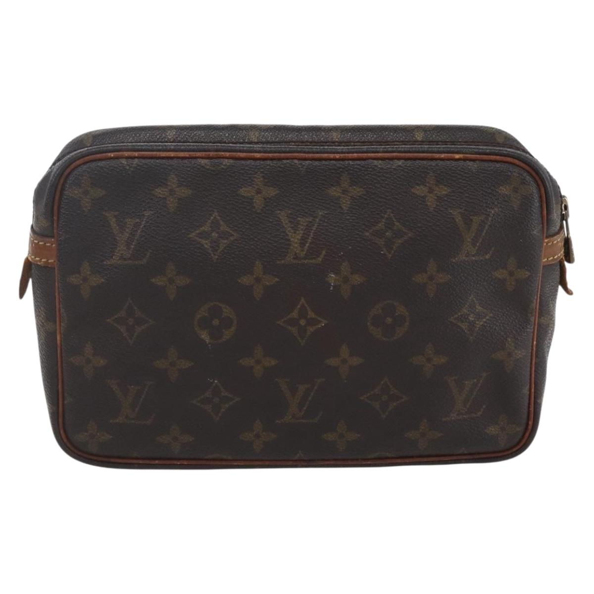 LOUIS VUITTON Monogram Compiegne 23 Clutch Bag M51847 LV Auth 154777
