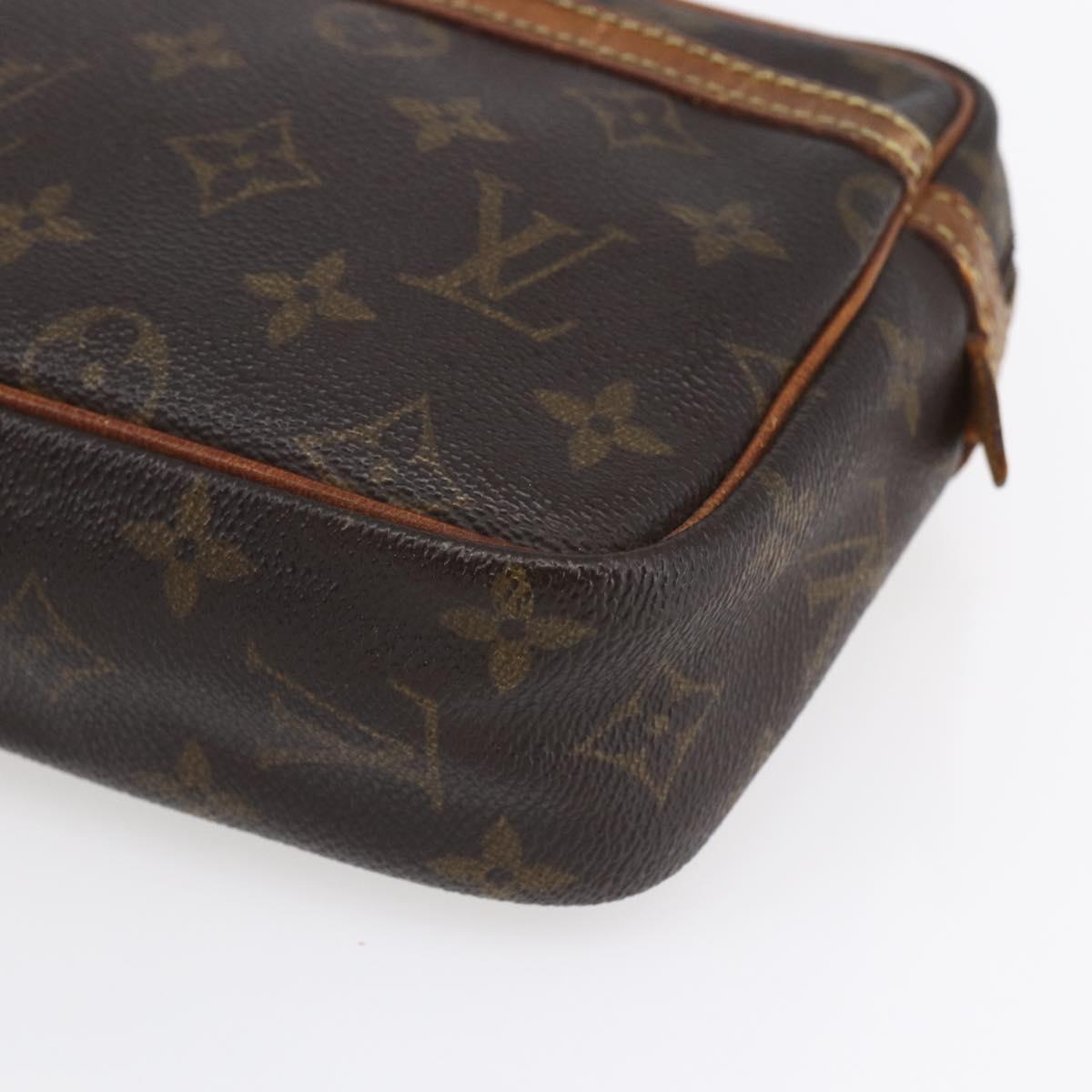 LOUIS VUITTON Monogram Compiegne 23 Clutch Bag M51847 LV Auth 154777