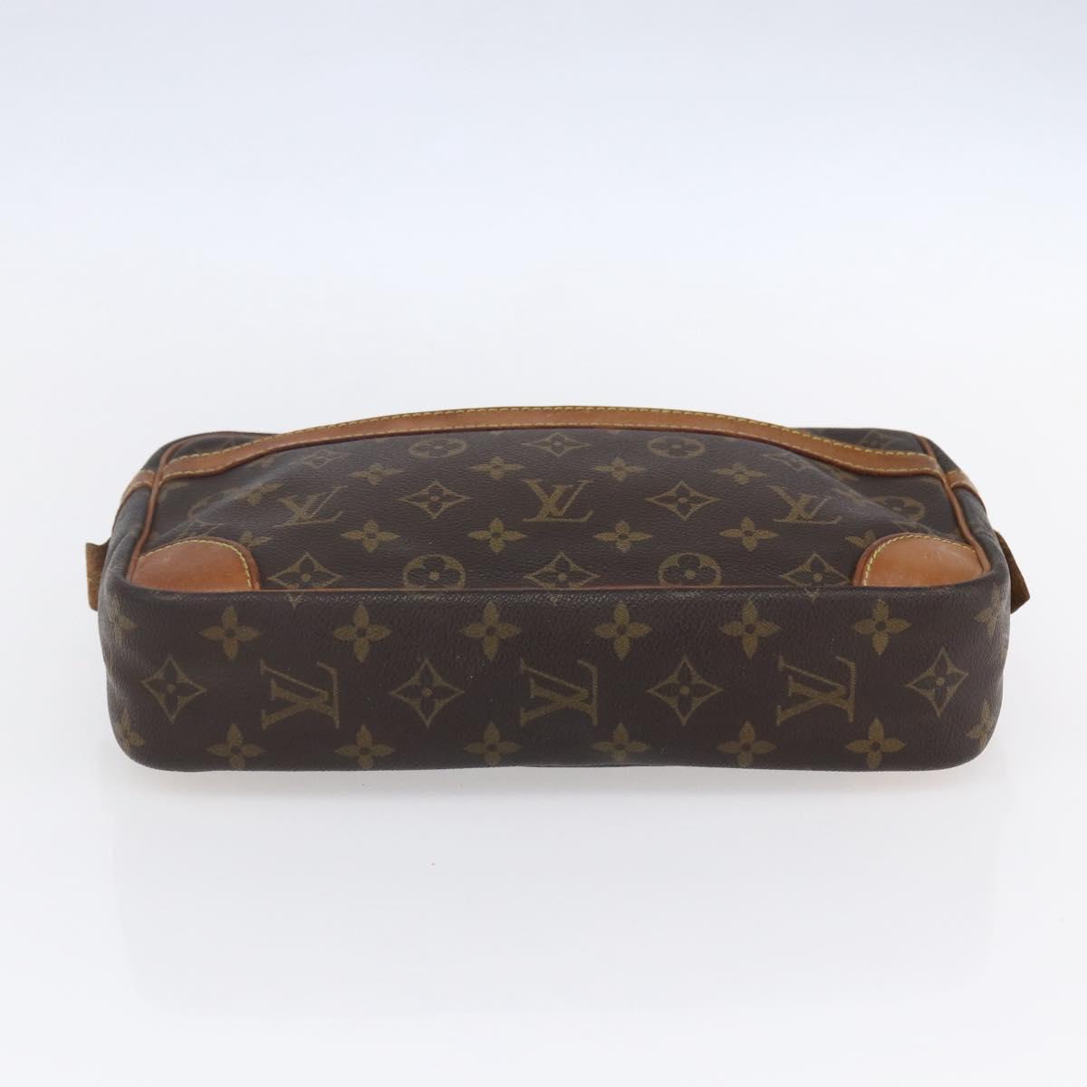LOUIS VUITTON Monogram Compiegne 28 Clutch Bag M51845 LV Auth 154779