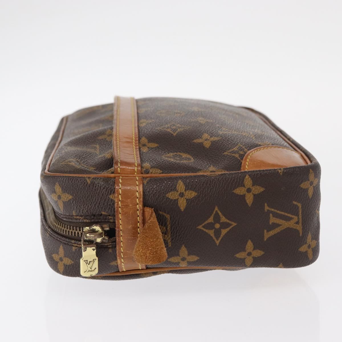 LOUIS VUITTON Monogram Compiegne 28 Clutch Bag M51845 LV Auth 154780