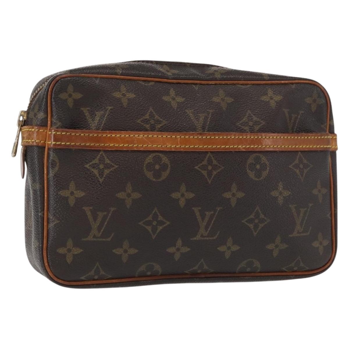 LOUIS VUITTON Monogram Compiegne 23 Clutch Bag M51847 LV Auth 154781