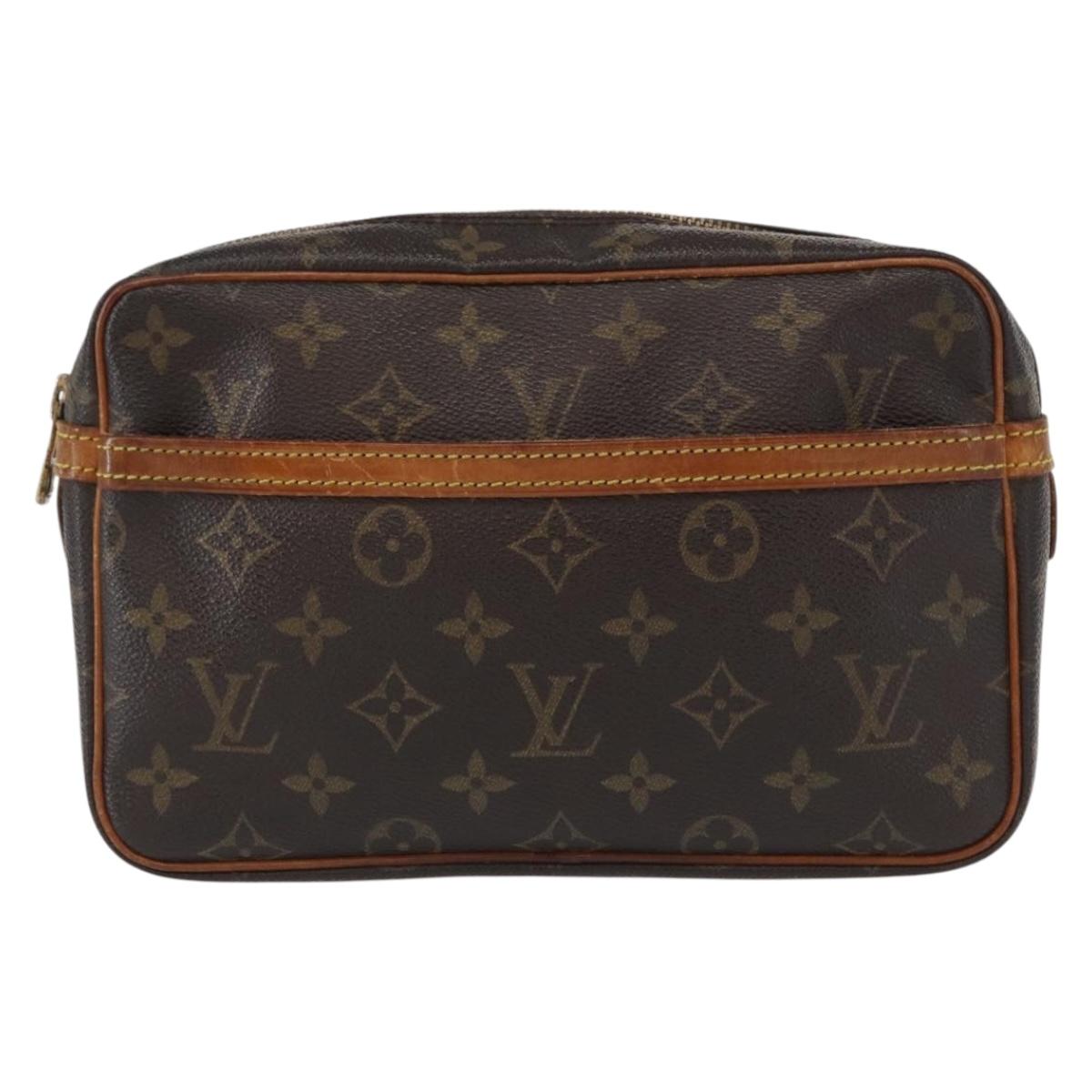 LOUIS VUITTON Monogram Compiegne 23 Clutch Bag M51847 LV Auth 154781
