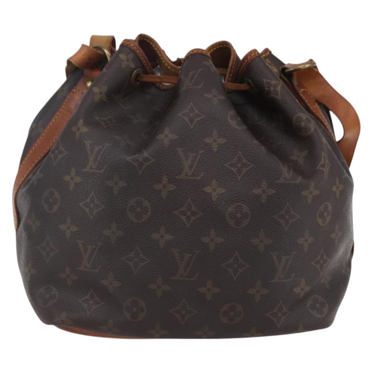 LOUIS VUITTON Monogram Petit Noe Shoulder Bag M42226 LV Auth 154786