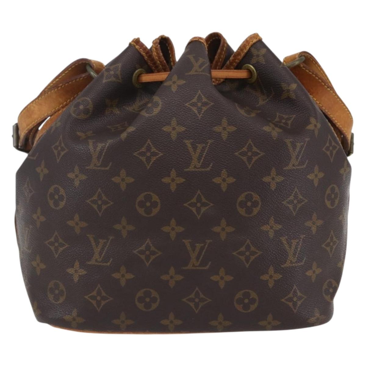 LOUIS VUITTON Monogram Petit Noe Shoulder Bag M42226 LV Auth 154787