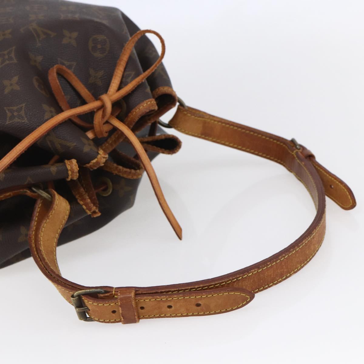 LOUIS VUITTON Monogram Petit Noe Shoulder Bag M42226 LV Auth 154787