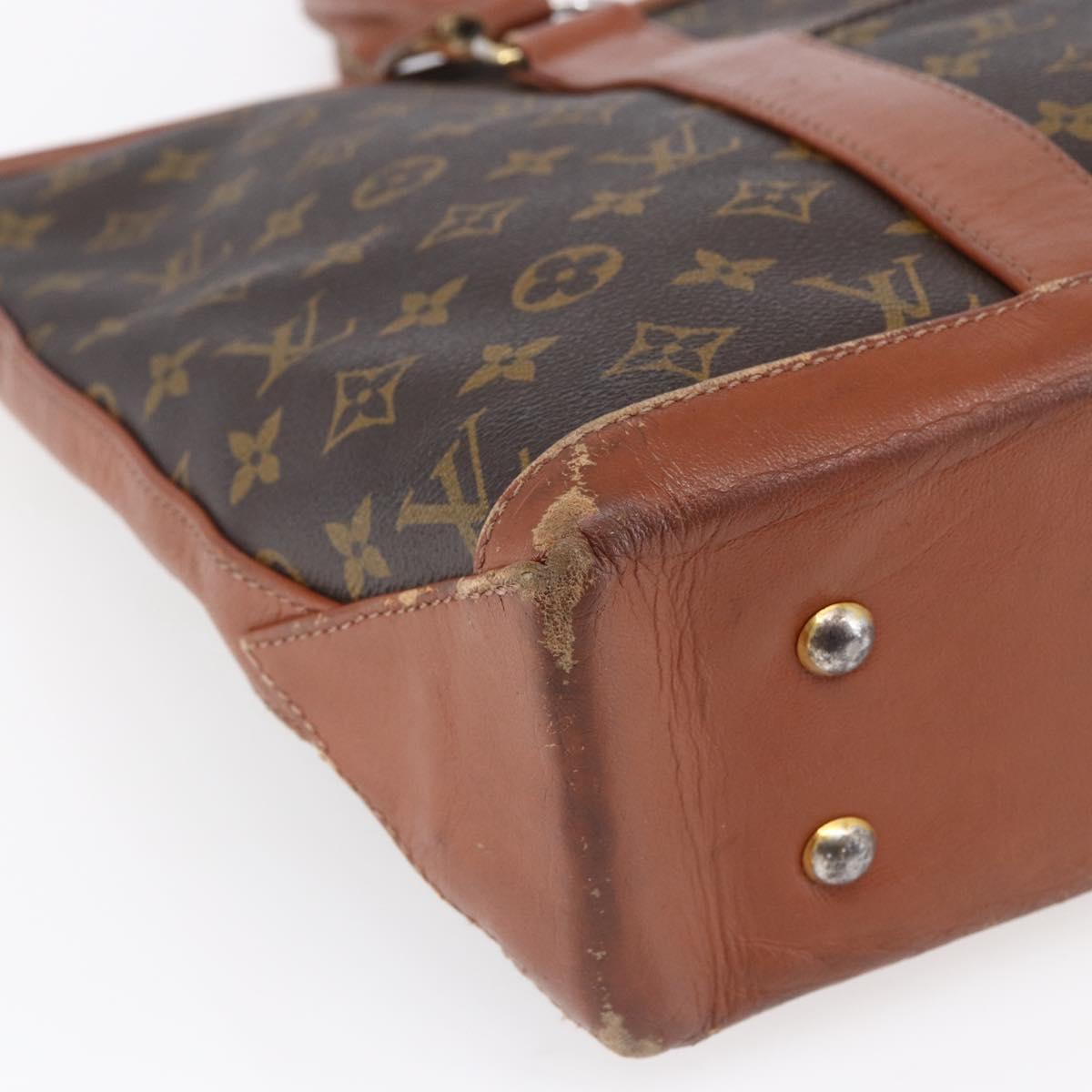 LOUIS VUITTON Monogram Sac Weekend PM Hand Bag M42425 LV Auth 154798