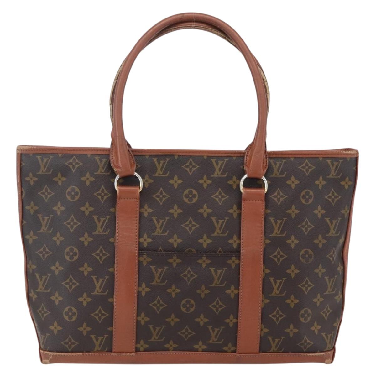 LOUIS VUITTON Monogram Sac Weekend PM Hand Bag M42425 LV Auth 154798