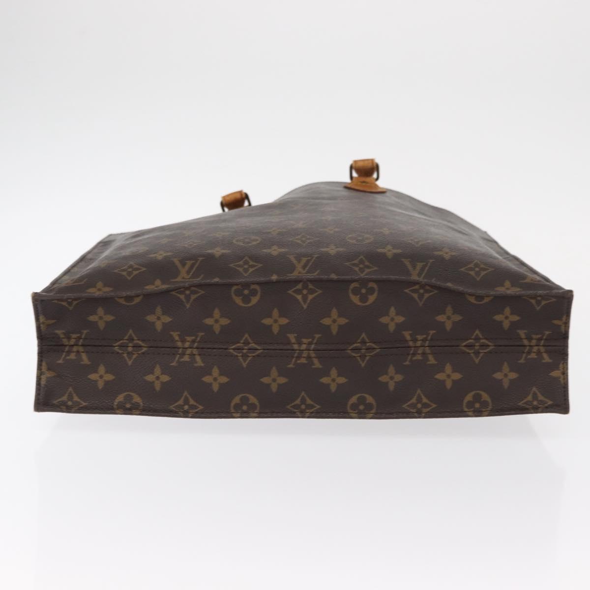 LOUIS VUITTON Monogram Sac Plat Hand Bag M51140 LV Auth 154800