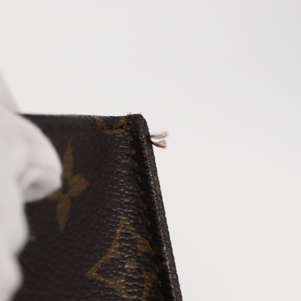 LOUIS VUITTON Monogram Sac Plat Hand Bag M51140 LV Auth 154800