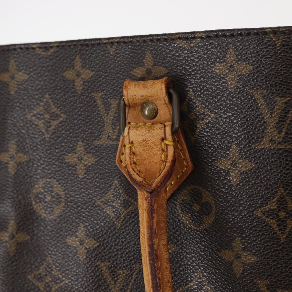 LOUIS VUITTON Monogram Sac Plat Hand Bag M51140 LV Auth 154800