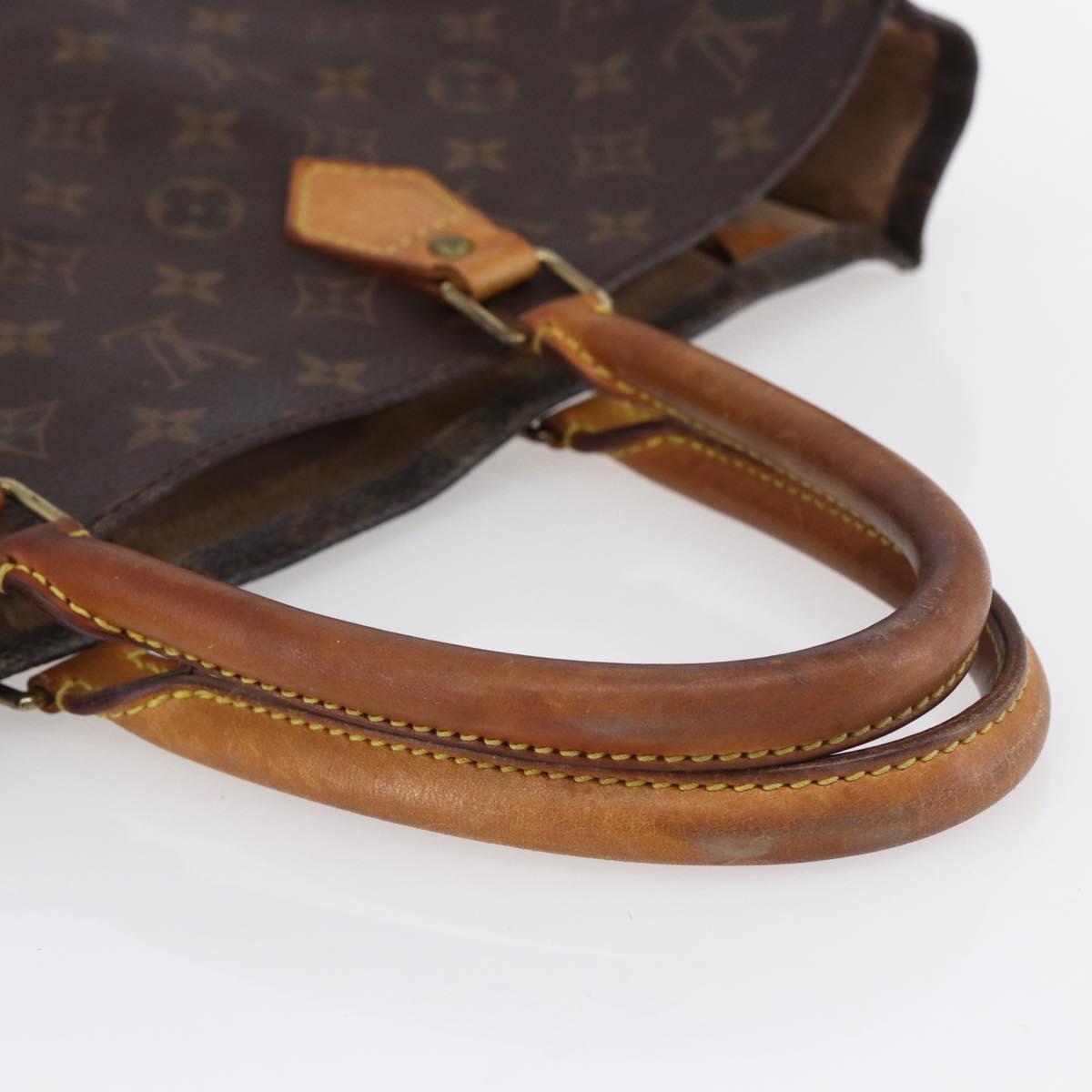 LOUIS VUITTON Monogram Sac Plat Hand Bag M51140 LV Auth 154801