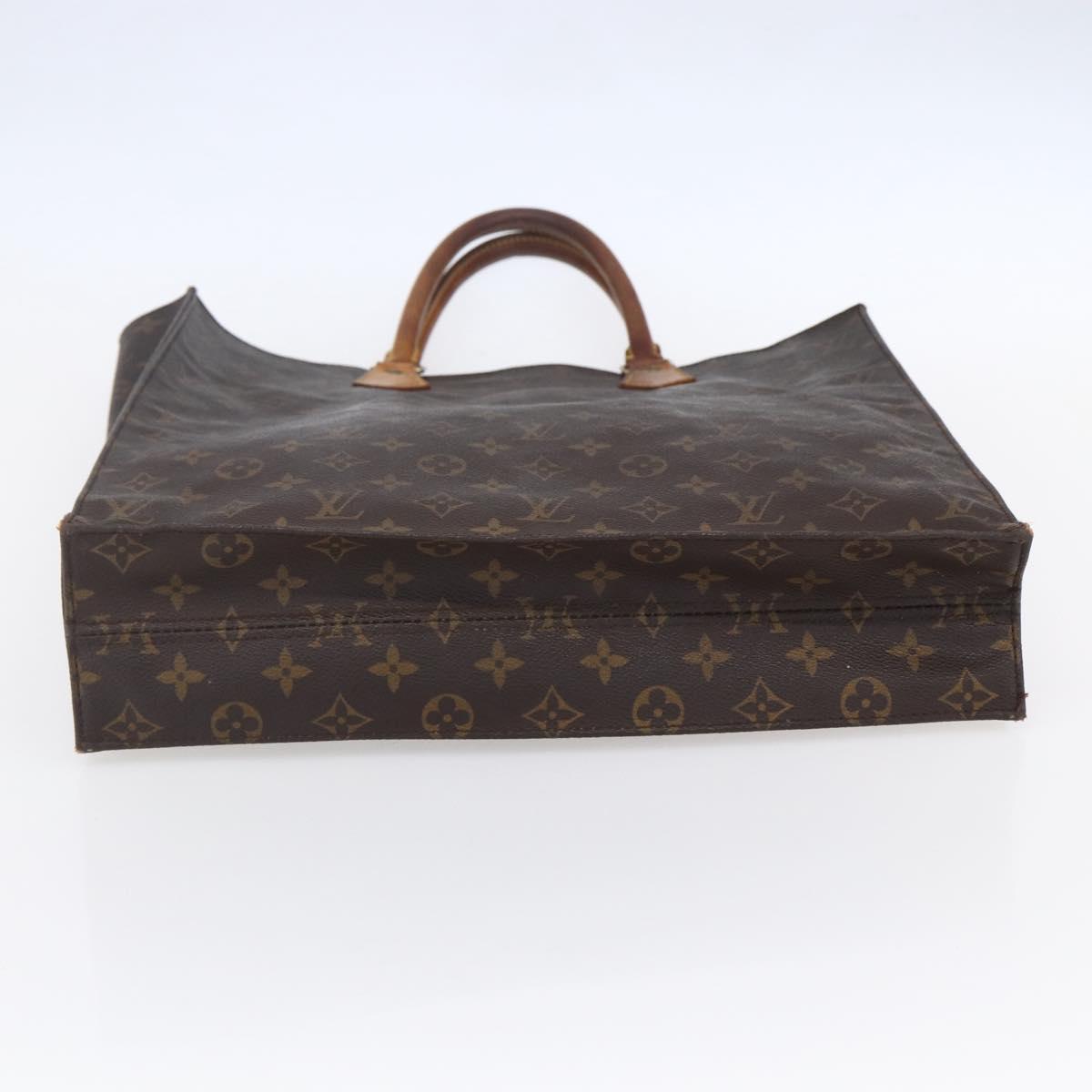 LOUIS VUITTON Monogram Sac Plat Hand Bag M51140 LV Auth 154801