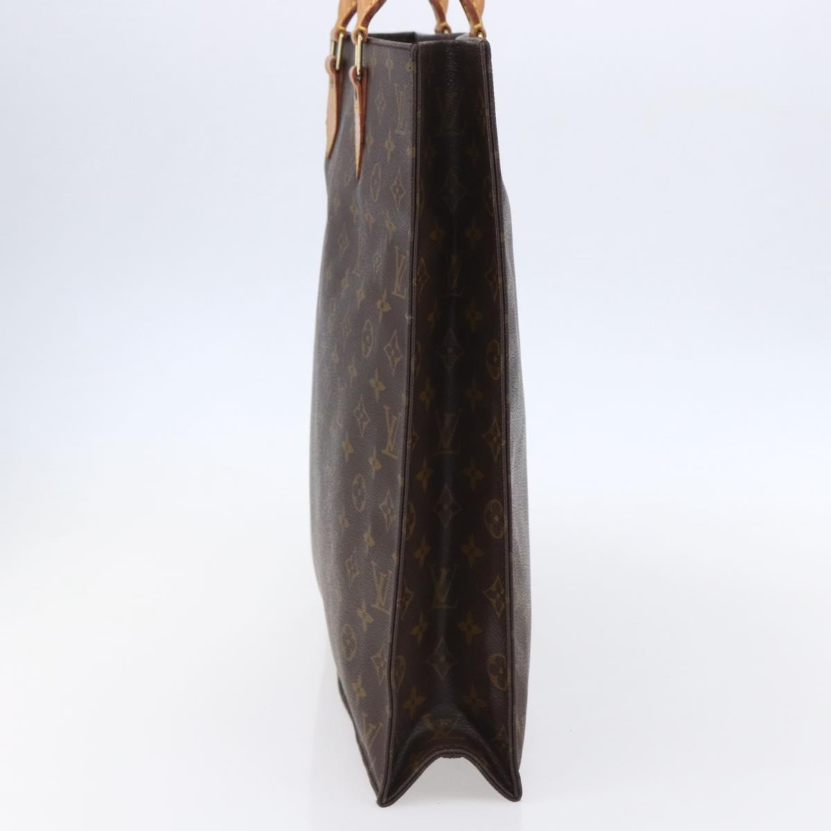 LOUIS VUITTON Monogram Sac Plat Hand Bag M51140 LV Auth 154802