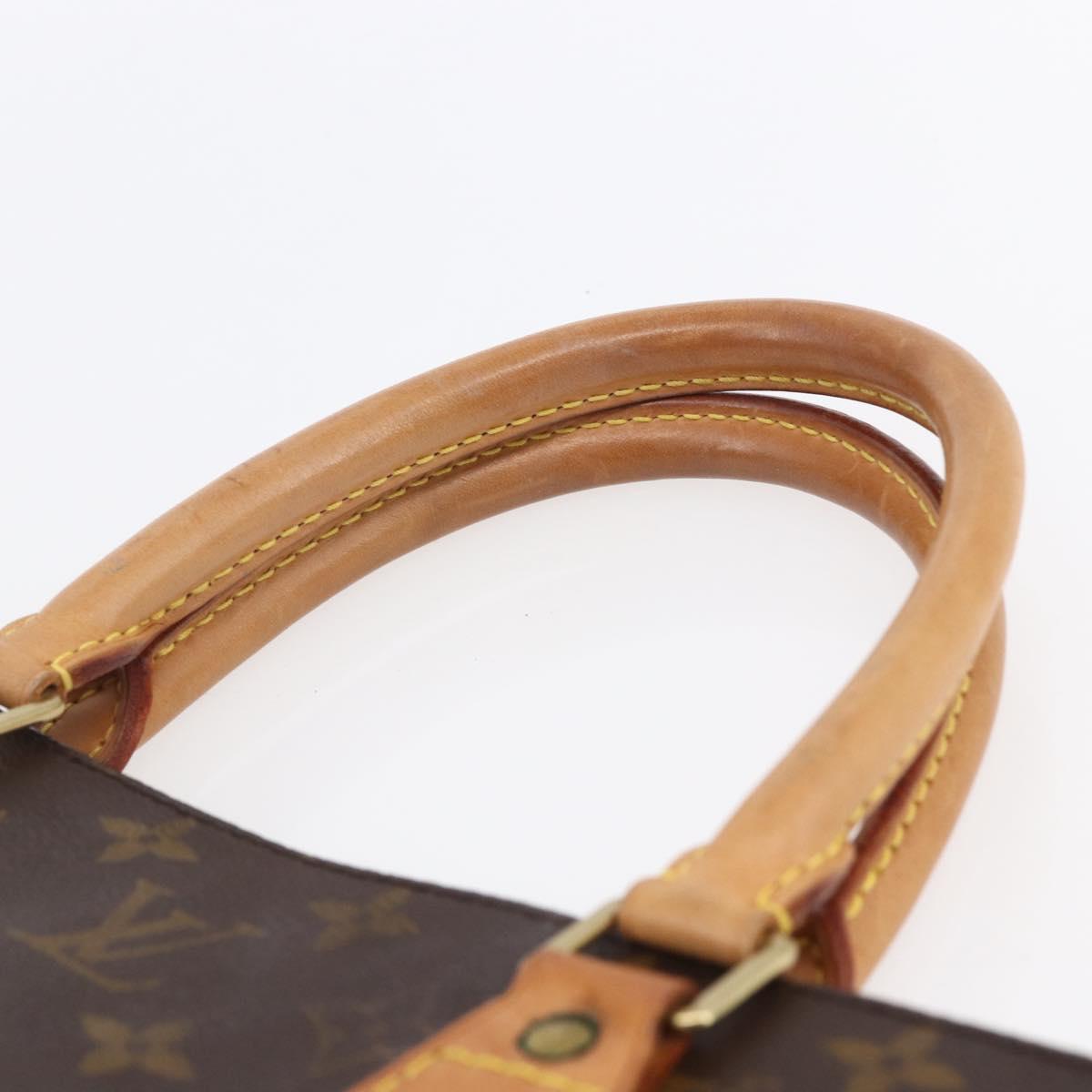 LOUIS VUITTON Monogram Sac Plat Hand Bag M51140 LV Auth 154802