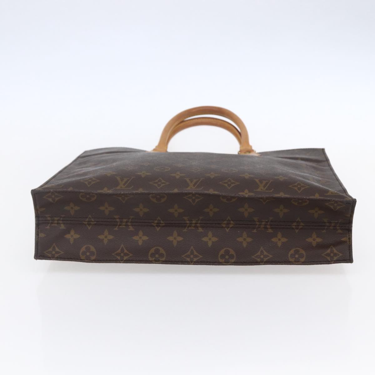 LOUIS VUITTON Monogram Sac Plat Hand Bag M51140 LV Auth 154802