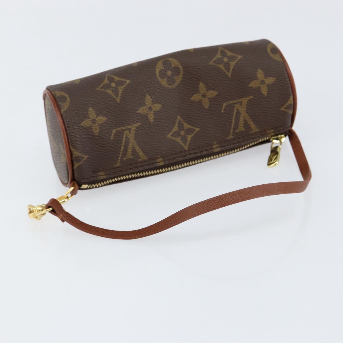 LOUIS VUITTON Monogram Papillon Pouch LV Auth 154804