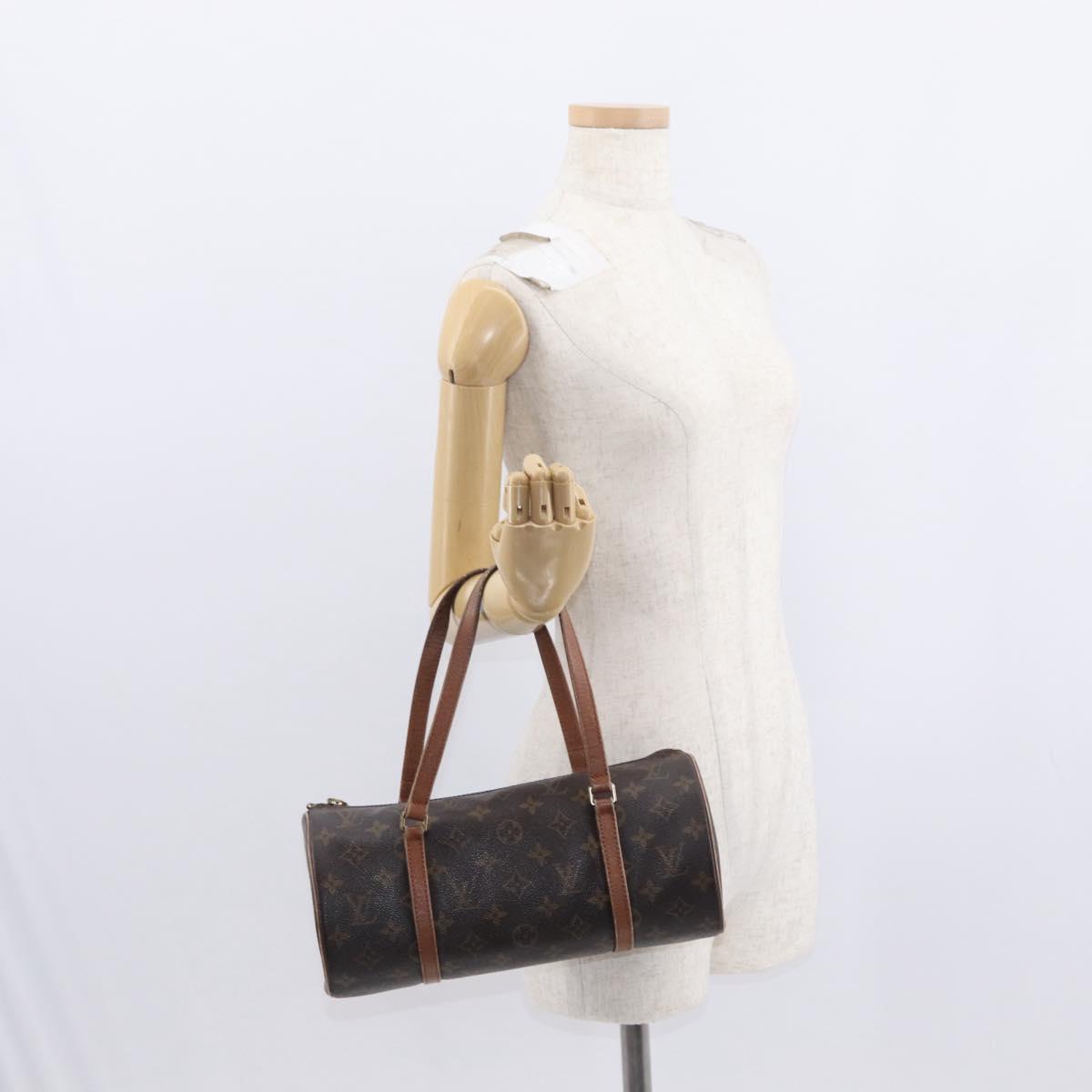 LOUIS VUITTON Monogram Papillon 30 Hand Bag M51385 LV Auth 154805