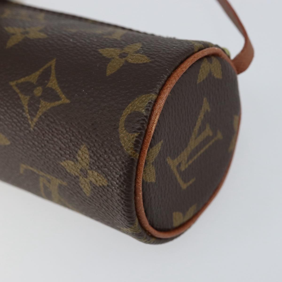 LOUIS VUITTON Monogram Papillon Pouch LV Auth 154806