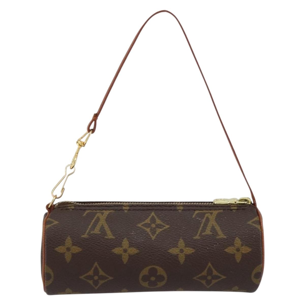 LOUIS VUITTON Monogram Papillon Pouch LV Auth 154806