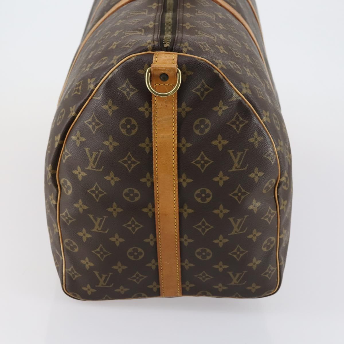 LOUIS VUITTON Monogram Keepall Bandouliere 60 Boston Bag M41412 LV Auth 154810