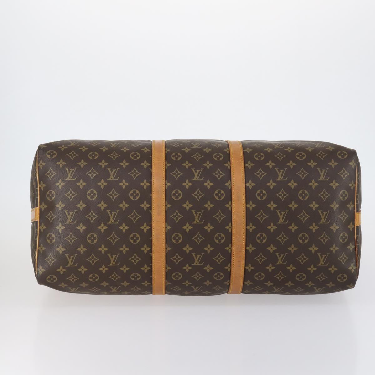 LOUIS VUITTON Monogram Keepall Bandouliere 60 Boston Bag M41412 LV Auth 154810