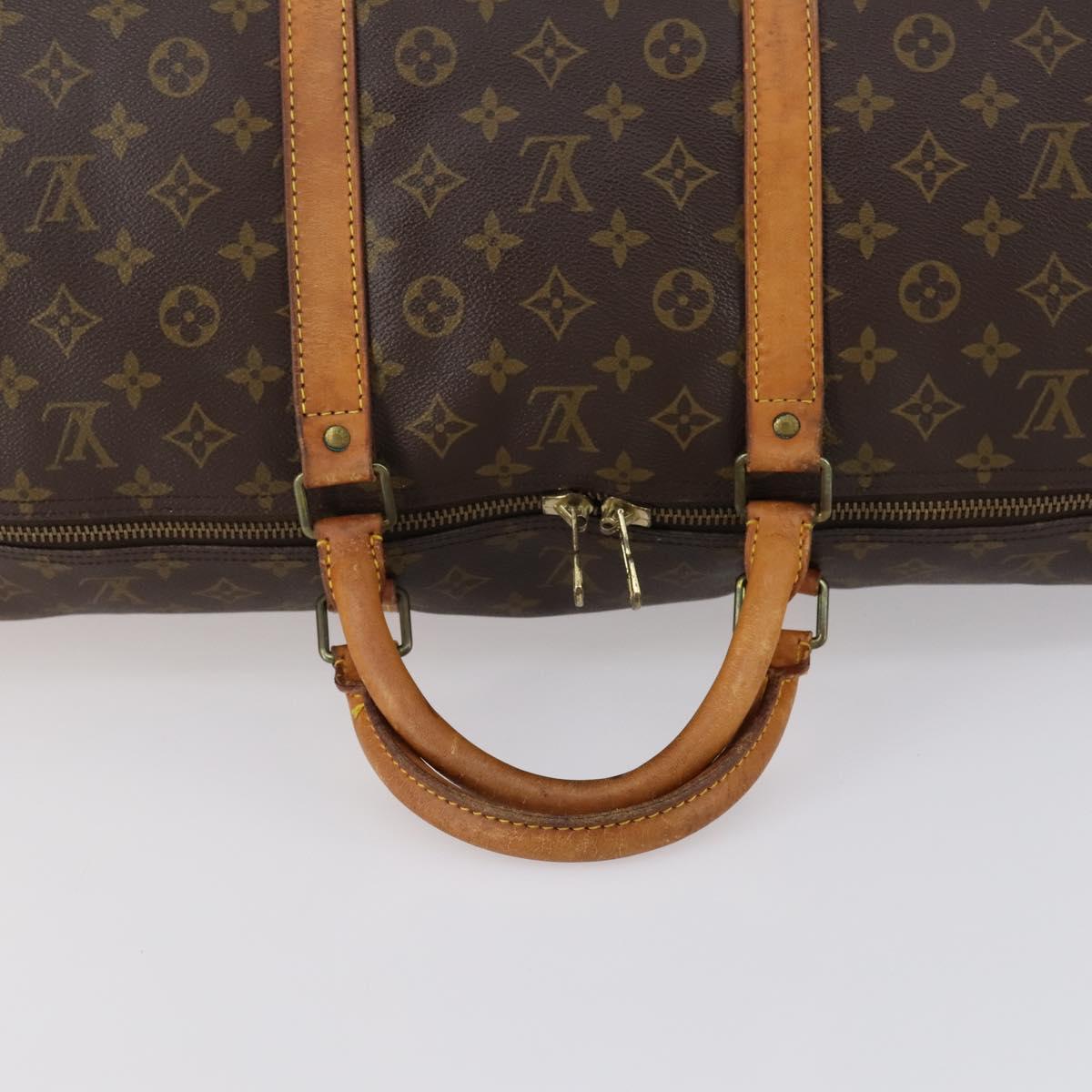 LOUIS VUITTON Monogram Keepall 60 Boston Bag M41422 LV Auth 154812