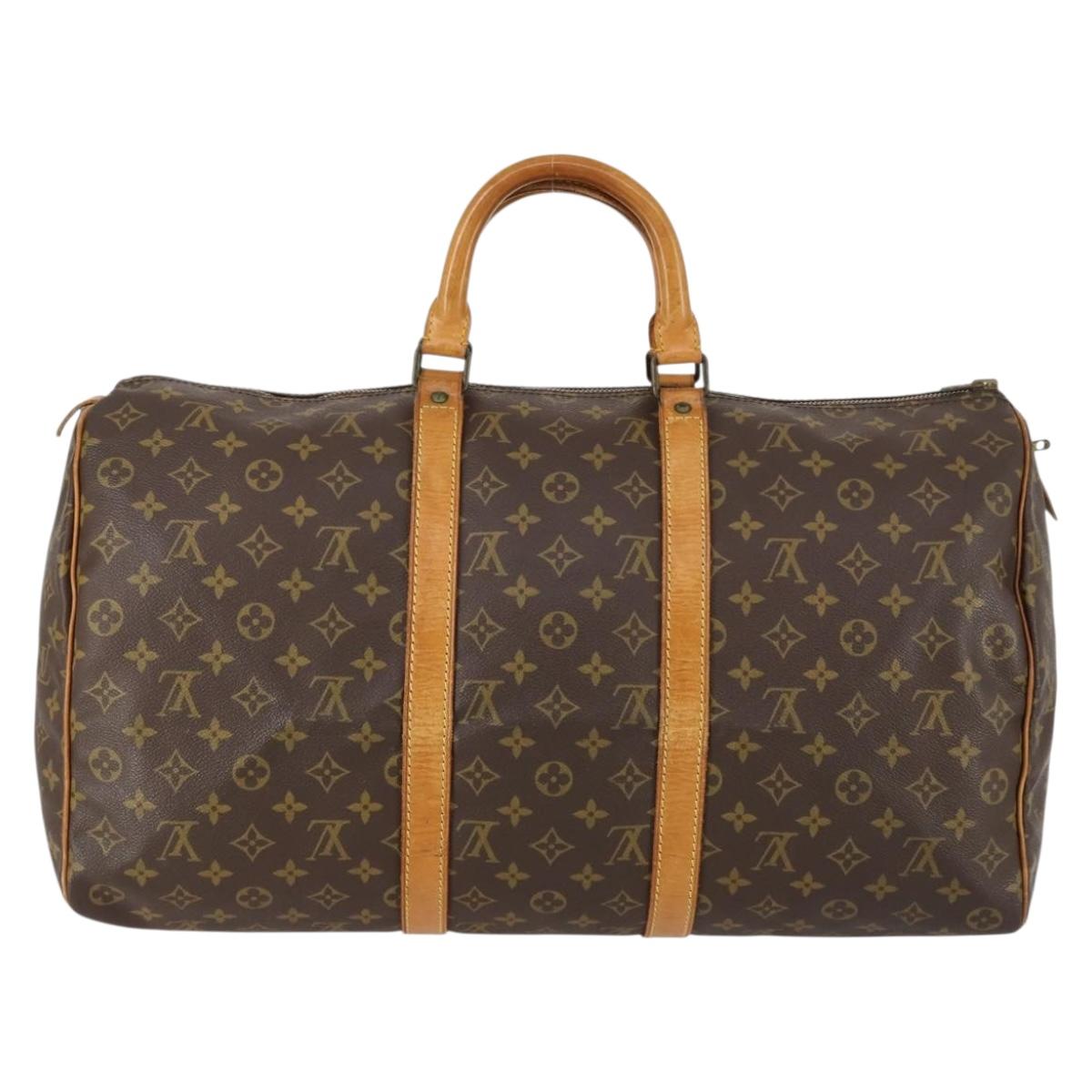 LOUIS VUITTON Monogram Keepall 50 Boston Bag M41426 LV Auth 154815