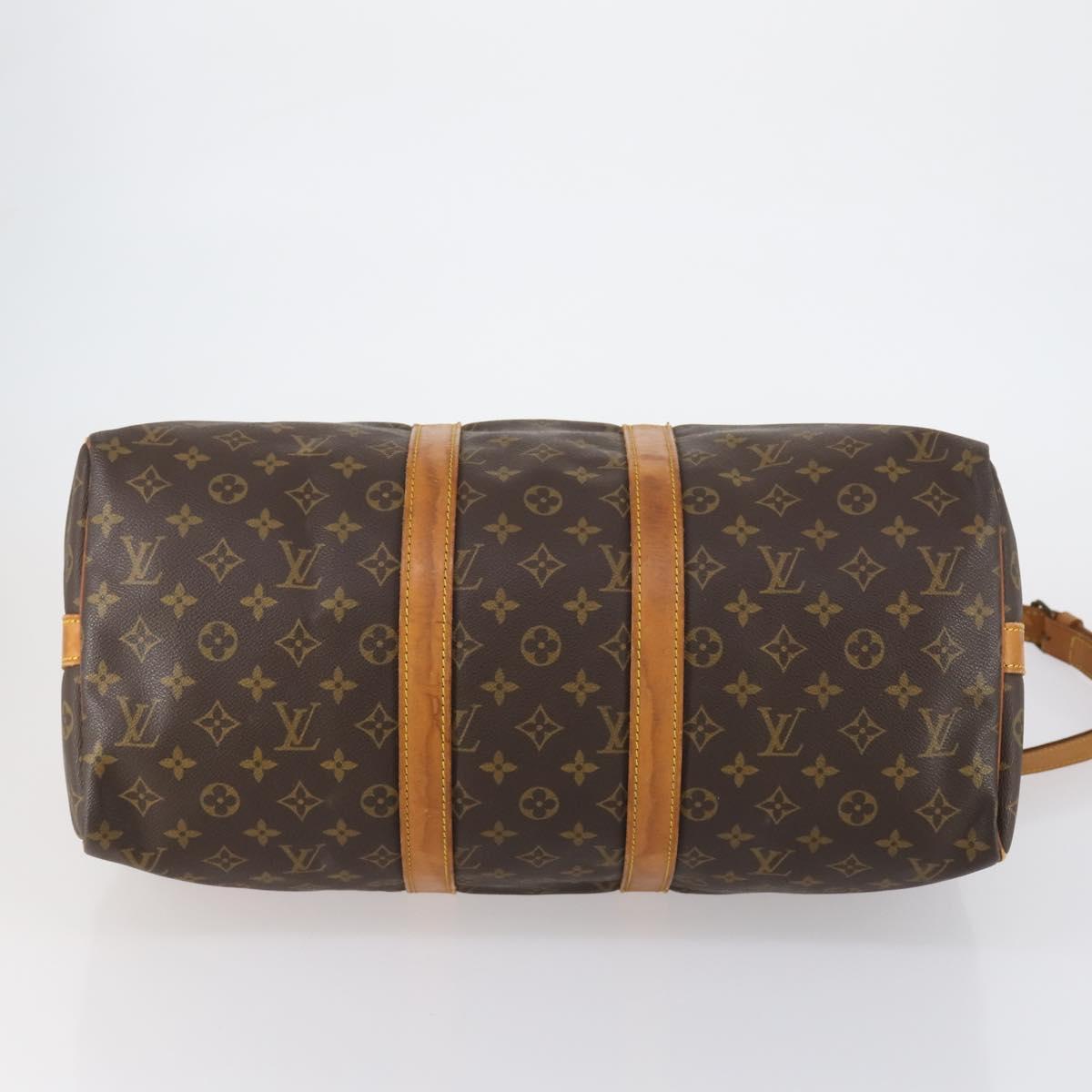 LOUIS VUITTON Monogram Keepall Bandouliere 45 Boston Bag M41418 LV Auth 154816