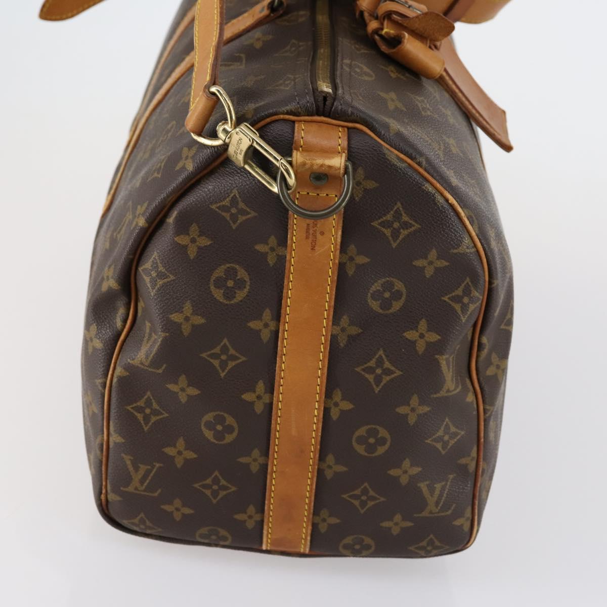 LOUIS VUITTON Monogram Keepall Bandouliere 45 Boston Bag M41418 LV Auth 154816