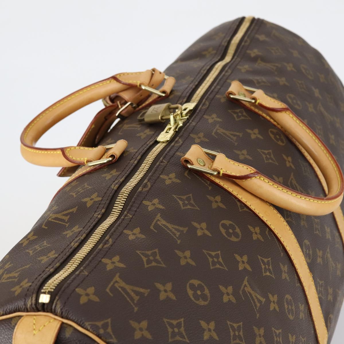 LOUIS VUITTON Monogram Keepall 55 Boston Bag M41424 LV Auth 154817