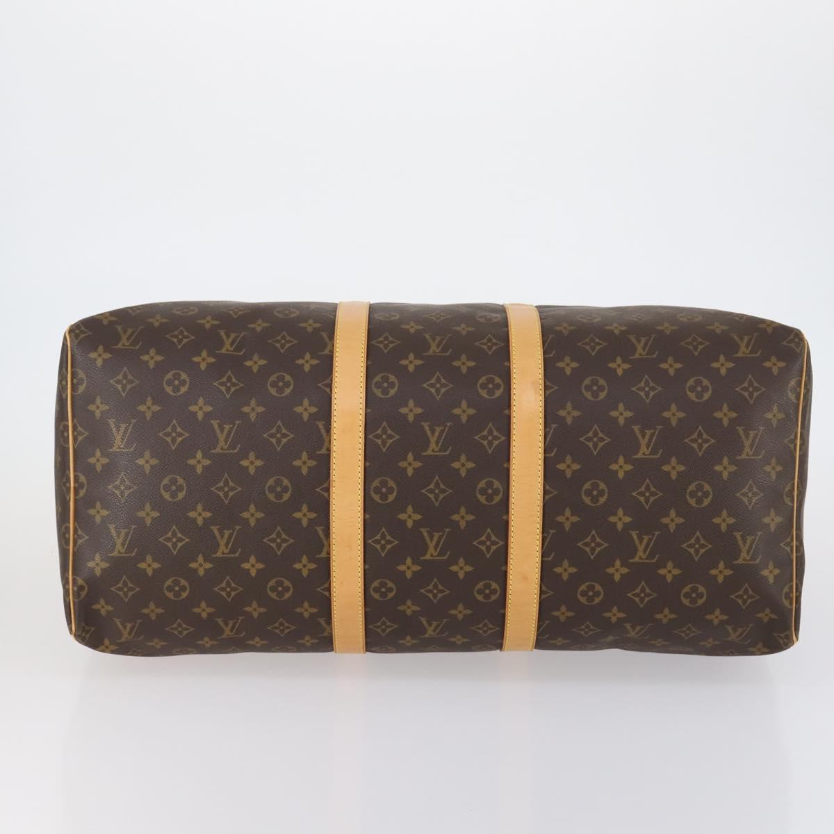 LOUIS VUITTON Monogram Keepall 55 Boston Bag M41424 LV Auth 154817