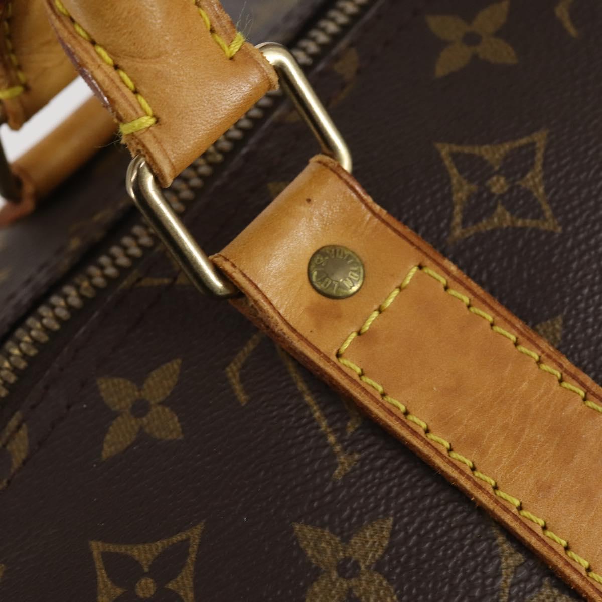 LOUIS VUITTON Monogram Keepall 55 Boston Bag M41424 LV Auth 154818