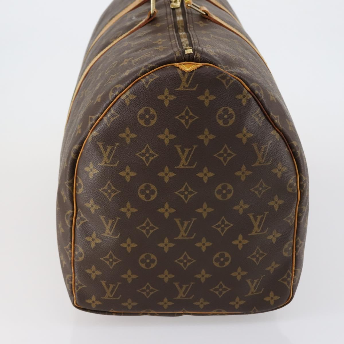 LOUIS VUITTON Monogram Keepall 55 Boston Bag M41424 LV Auth 154818
