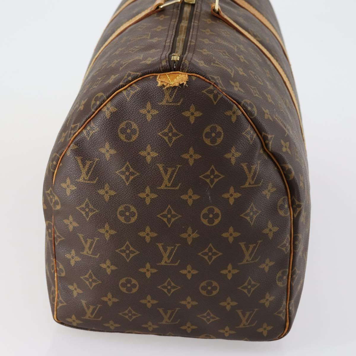 LOUIS VUITTON Monogram Keepall 55 Boston Bag M41424 LV Auth 154818