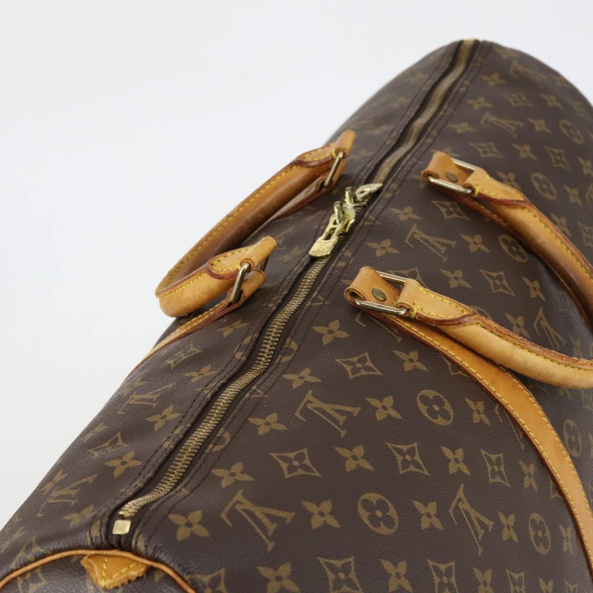 LOUIS VUITTON Monogram Keepall 55 Boston Bag M41424 LV Auth 154818