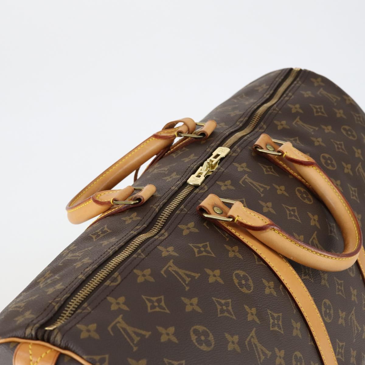 LOUIS VUITTON Monogram Keepall 55 Boston Bag M41424 LV Auth 154819