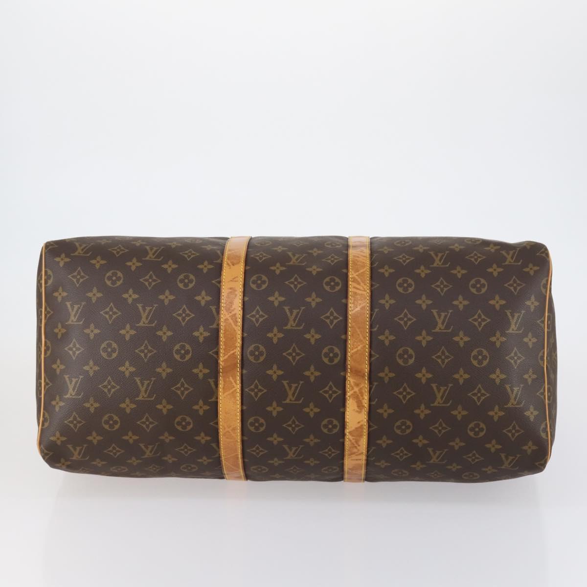 LOUIS VUITTON Monogram Keepall 55 Boston Bag M41424 LV Auth 154819