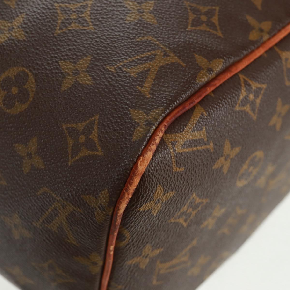 LOUIS VUITTON Monogram Sac Souple 35 Boston Bag M41626 LV Auth 154822