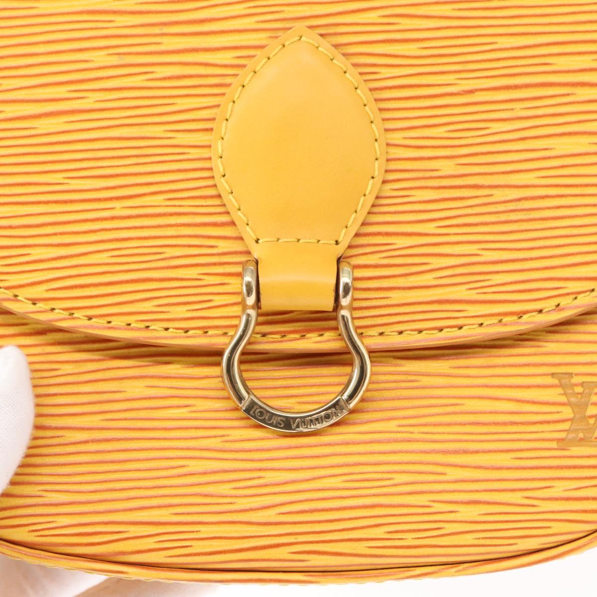 LOUIS VUITTON Epi Saint Cloud PM Shoulder Bag Yellow M52219 LV Auth 154823